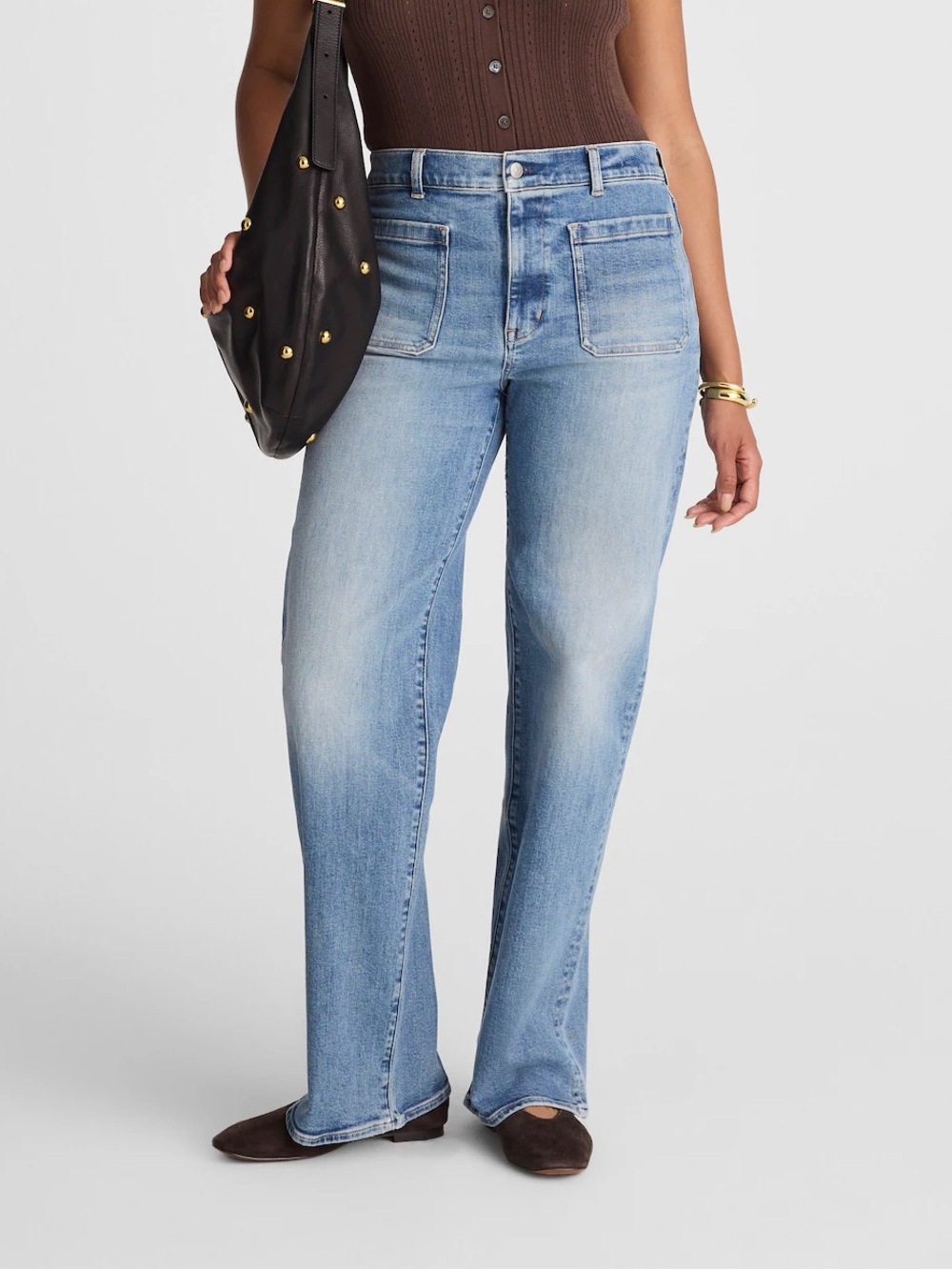 Madewell The Curvy Emmett Wide-Leg Jeans in Atlin Wash